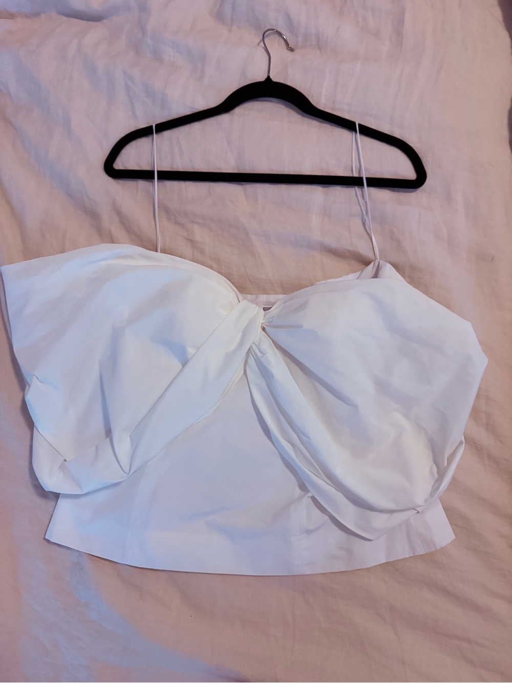 Rosie Assoulin farfalle off the shoulder top